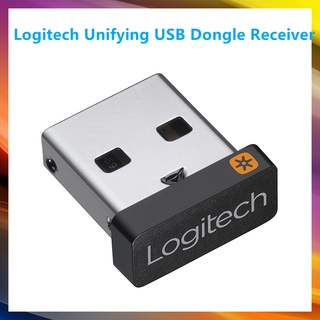 Logitech ตัวรับสัญญาณ USB เทคโนโลยีไร้สาย 2.4 GHz เข้ากันได้กับอุปกรณ์รวม Logi ทุกรุ่น PC M แล็ปท็อป