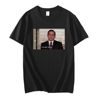 T-shirt  เสื้อยืด พิมพ์ลาย I Am Dead Inside Michael Scott The Us Office Tv Series สําหรับผู้ชาย#39; s ผู้หญิง &amp;#39; s เส