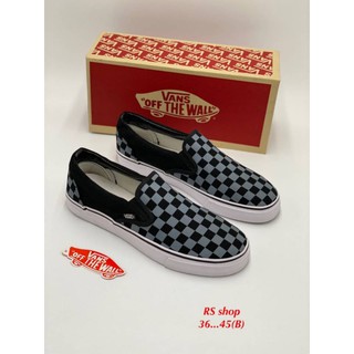 รองเท้าVans SlipOn [free​box]​รองเท้าแบบสวมใส่ทนใส่สบาย เท่ทุกสถานการณ์