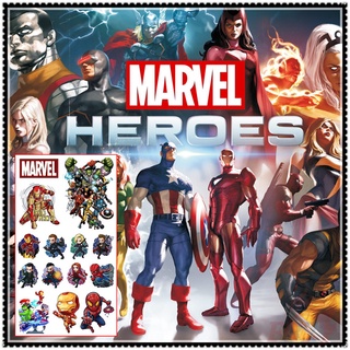 ✿ Marvel Superhero Mini Temporary Tattoo สติ๊กเกอร์ ✿ 1Sheet Waterproof Tattoos for Sexy Arm Clavicle Body Art Hand Foot