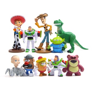 พร้อมส่ง ฟิกเกอร์ Toy Story 4 Woody Buzz Lightyear Rex Alien Bear สําหรับเด็ก