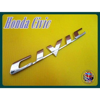 โลโก้ - Civic ติดท้าย Honda ขนาด  17x1.5 cm