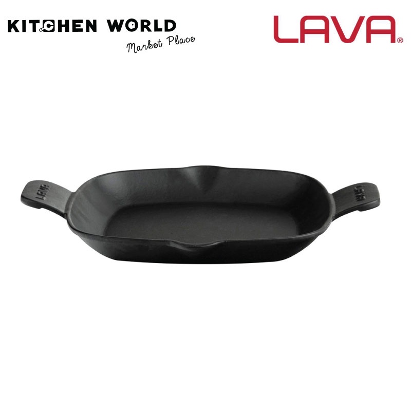 Lava LV Cast iron ECO P TV 2626 KO FryingPan26x26cm Integral MetalHand / กระทะเหล็กหล่อ