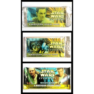 (Sealed Pack) ซองสุ่มการ์ด TOPPS STAR WARS : EPISODE 1 &amp; EPISODE 1 SERIES 2 WIDEVISION TRADING CARDS