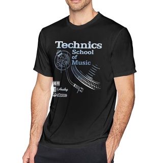 เสื้อยืดครอปพร้อมส่ง เสื้อยืดคอกลม ผ้าฝ้าย 100% ลาย Playhirt Technics School Of Music ของขวัญวันเกิด EGgikk90JKoakj53S-5