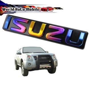 LOGO โลโก้ ISUZU ติดหน้ากระจัง อีซูซุ ดีแม็ก  สี รุ้ง D-Max Isuzu 2 , 4 ประตู ปี2007-2011