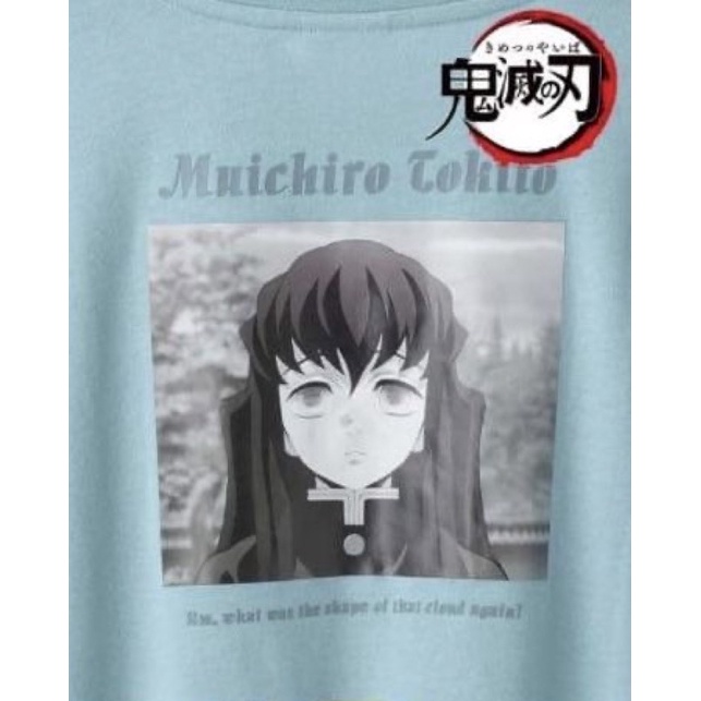 Kimetsuno Yaiba T-shirt Muijiro เสื้อดาบพิฆาตอสูรมุอิจิโร่