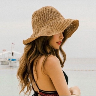 [พร้อมส่งจากไทย] หมวกชายหาด ปีกกว้าง สำหรับผู้หญิง