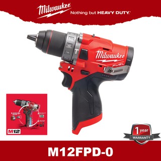 Milwaukee M12FPD สว่านไร้สาย 12 โวลต์ (3หุน/13มม. แรงบิด 44NM)เครื่องเปล่า