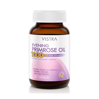 Vistra Evening Primrose Oil 1000mg วิสทร้า น้ำมันอีฟนิ่งพริมโรส