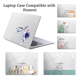 เคสแล็ปท็อป แบบแข็ง ลายการ์ตูน สีโปร่งใส สําหรับ Huawei MateBook D14 D15 2020 MateBook 16s 16 14 15