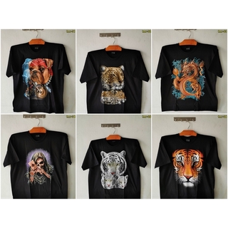 ไซต์ใหญ่ 2-6XL เสื้อยืดคนอ้วน ผู้ชาย คอกลม แขนสั้น สกรีนลาย(31-36)