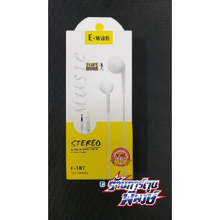 หูฟัง E-wan C-107 HIFI Audio Music หัวเสียบ 3.5mm ของแท้ 100% เสียงดี