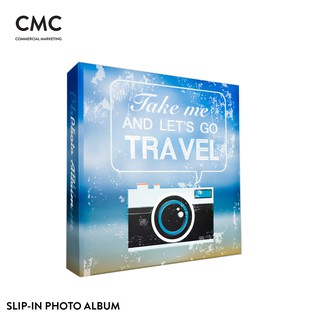 CMC อัลบั้มรูป แบบสอด 200 รูป ขนาด 4x6 (4R) กล้องคู่หูท่องเที่ยว CMC Slip-in Album 200 Photos 4x6 (4R) Travelling Buddy