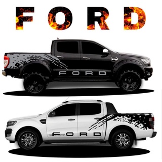 sticker ford ranger สติ๊กเกอร์รถกระบะ ford  สติกเกอร์ลายสาดโคลน ford ranger