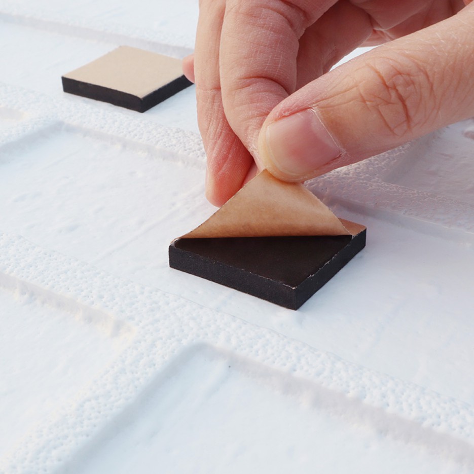 วอลเปเปอร์ 3D DIY Wallpaper Sticker Brick Panel แผ่นติดผนัง แผ่นตกแต่งผนัง ติดเองได้ แผ่นอิฐ ผนังเบา ภายใน ภายนอก ลายอิฐ รูปที่ 8