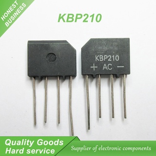 วงจรเรียงกระแสเต็มคลื่นแบบบริดจ์ KBP210 ZIP 1000V 2A 10 ชิ้น