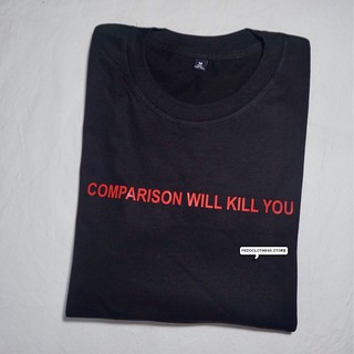 "Comparison" เสื้อยืดสกรีน สวมใส่สบาย