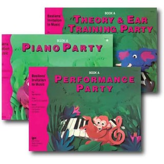 Bastiens Invitation to Music Book A-D (Piano Party, Theory &amp; Ear Training Party, Performance Party)