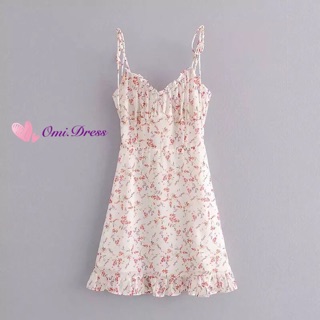 Floral Minidress 💜 เดรสลายดอก มินิเดรสลายดอก เดรสสั้นลายดอก เดรสสั้น มินิเดรส ชุดเดรส เดรสสายเดี่ยว เดรสสั้นสายเดี่ยว