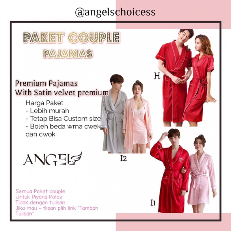 ชุดกิโมโน คู่ คู่ PAJAMA ซาติน PAJAMA KIMONO SATIN ชุดนอน PAJAMAS SATIN PAJAMA