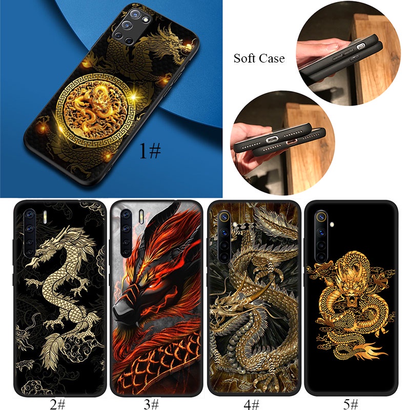 เคสโทรศัพท์มือถือแบบนิ่ม ลายมังกร สไตล์จีน AR26 สําหรับ OPPO A5S A7 A8 A12 A12S A31 A37 A39 A57 A59 
