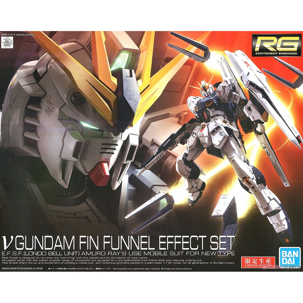 RG X93 NU GUNDAM FIN FUNNEL EFFECT SET Shopee Thailand
