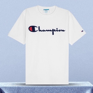 Champion เสื้อยืดคอกลม แขนสั้น แบรนด์ Tide สําหรับผู้ชาย และผู้หญิง