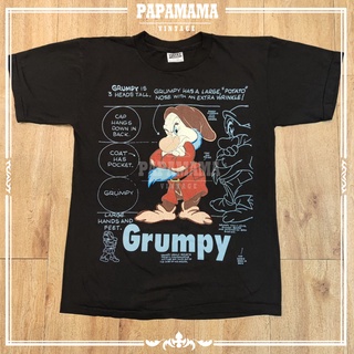 แฟชั่นคลาสสิก[Snow White and the Seven Dwarfs]  Grumpy  DlSNEY  สโนว์ไวท์ กับคนแคระทั้ง7 เสื้อการ์ตูน jackson bts papama