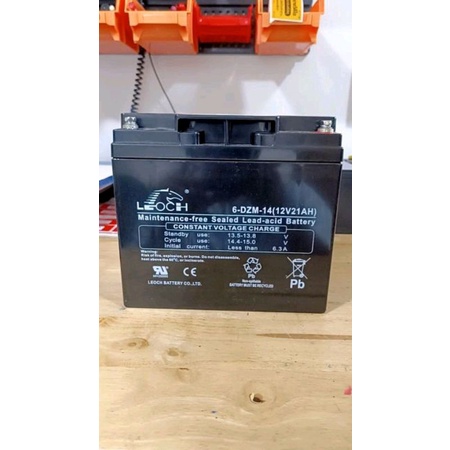 12v 21ah LEOCH แบตเตอรี่แห้ง เครื่องสำรองไฟ, UPS, ไฟฉุกเฉิน