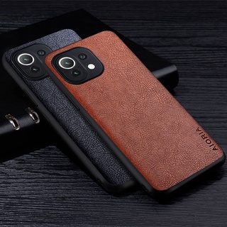 2in1 เคสโทรศัพท์มือถือหนัง Pu แบบนิ่ม TPU และ PC แข็ง สําหรับ Xiaomi mi 11 lite 5G NE