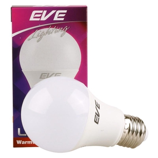 ✨ขายดี✨ อีฟ หลอดไฟ แอลอีดี รุ่น A60 แสงวอร์มไวท์ ขนาด 5 วัตต์ EVE LED Light Bulb A60 Model Warm White Color 5W