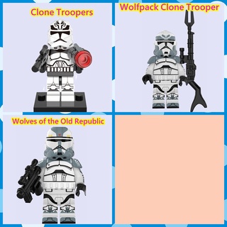 บล็อกตัวต่อเลโก้ รูปหมาป่า 99th Clone Troopers ขนาดเล็ก ของเล่นสําหรับเด็ก