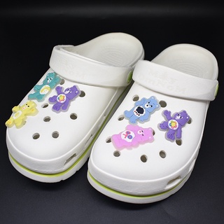 เข็มกลัด ลายการ์ตูนหมี สีสันสดใส สําหรับตกแต่งรองเท้า Croc DIY