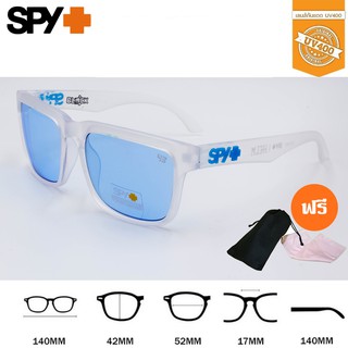 Spy6-ฟ้า แว่นกันแดด กรอบใส แว่นแฟชั่น กันUV คุณภาพดี แถมฟรี ซองเก็บแว่น และ ผ้าเช็ดแว่น