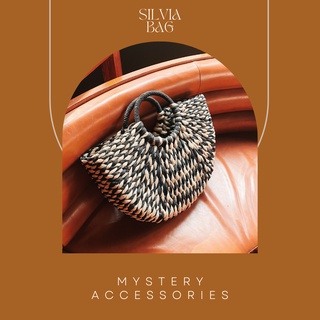 B285: Silvia Bag | Mystery Accessories กระเป๋าถือ กระเป๋าสาน กระเป๋าไปทะเล กระเป๋าปิคนิค