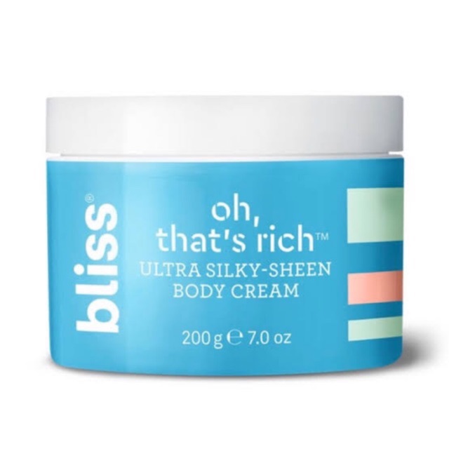 Bliss oh, that's rich ultra silky sheer body cream