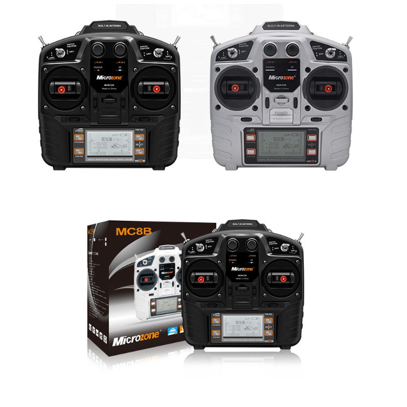 Microzone MC8B 2.4G 8CH Remote Control Transmitter MC8RE 8CH Receiver ...