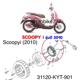 มัดไฟ ฟิวคอย scoopyi 2010แท้***ส่งฟรี