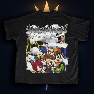 printเสื้อยืดแฟชั่นพิมพ์ลายเสื้อยืด พิมพ์ลาย Kingdom Hearts 1 Playstation 1 -S-4XL