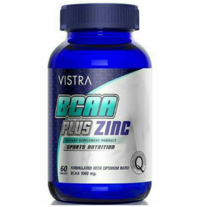 Vistra BCAA Plus Zinc Sports Nutrition 60  เม็ด
