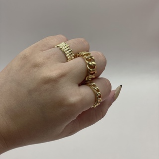 yverose.Golden Cuff Ring