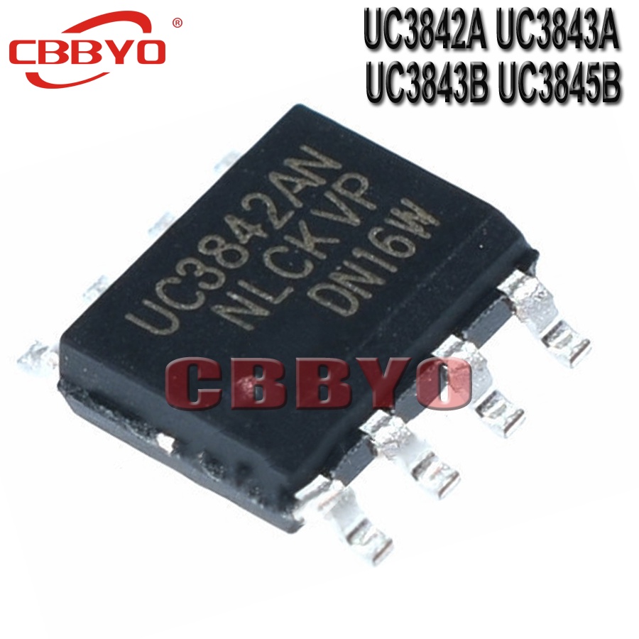 10pcs UC3842A UC3843A UC3843B UC3845B SOP8 UC3842 UC3843 UC3845 ยี่ห้อใหม่พร้อมสต็อก