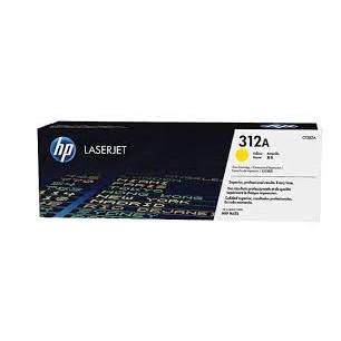 HP 312A CF381A-382A-383A  HP 312A CF382A  Type : ตลับหมึกโทนเนอร์ สีฟ้า ชมพู เหลือง พิมพ์ 5% บน A4  