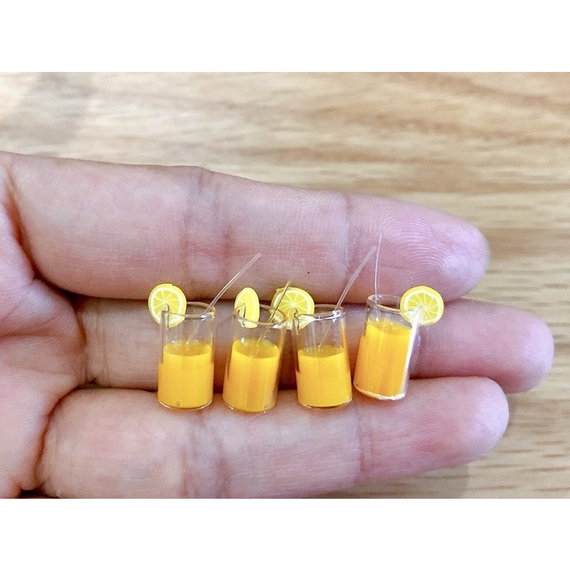 แก้วน้ำส้มคั้น จิ๋วมาก ขนาดแก้วสูง 1 cm. ราคา/ชิ้น