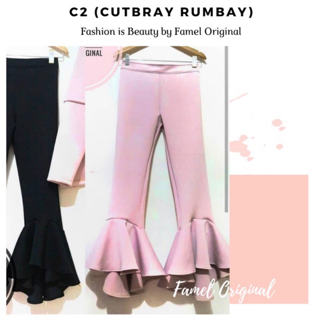 Focus2hobp/rumbay CUTBRAY TROUSERS/PREMIUM SCUBA CUTBRAY TROUSERS
