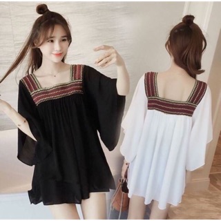 เสื้อคอเหลี่ยมเก๋ๆ (S032)