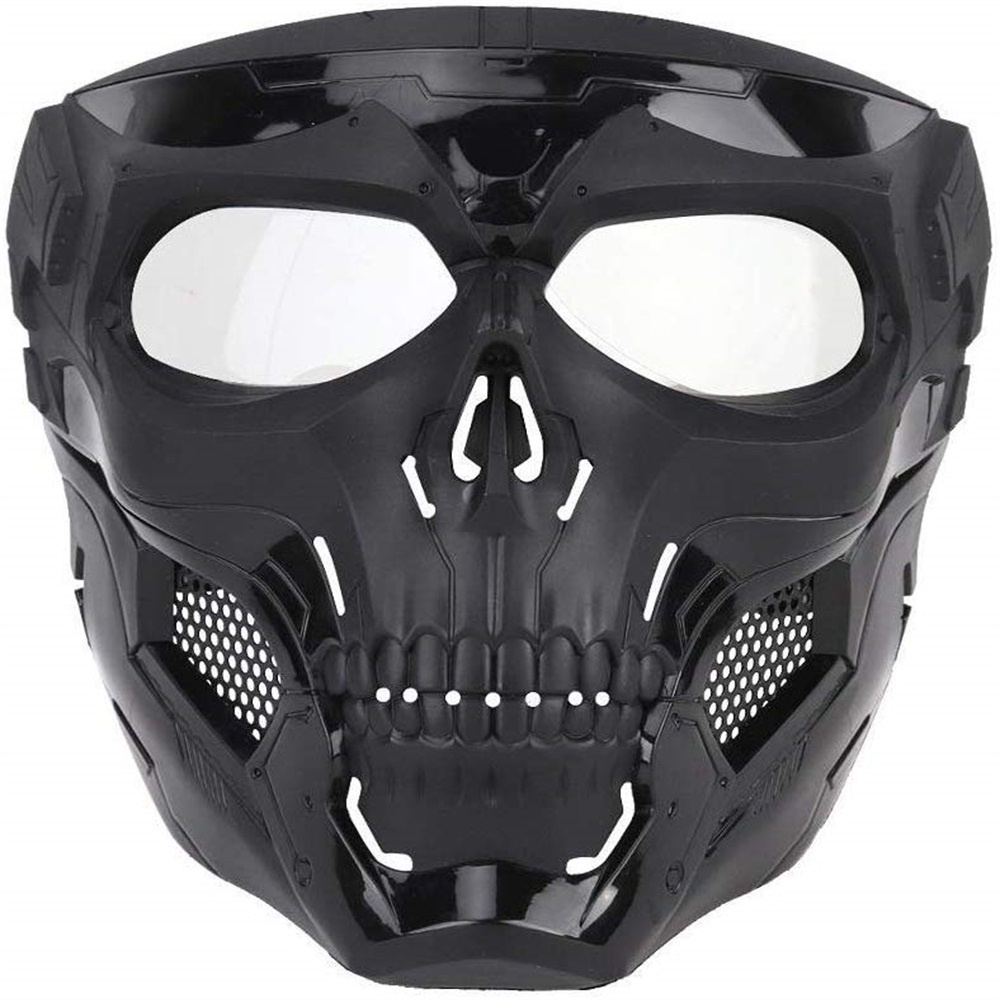 Skull Tactical Airsoft Masks Paintball Protective CS Full Face Mask Helmet  Head | Shopee Thailand