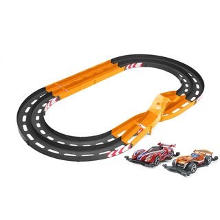 รางทามิย่าสองเลน Tamiya 95638 Mini 4WD Oval Home Circuit 2 Level Lane Change + Trairong + Copperfang