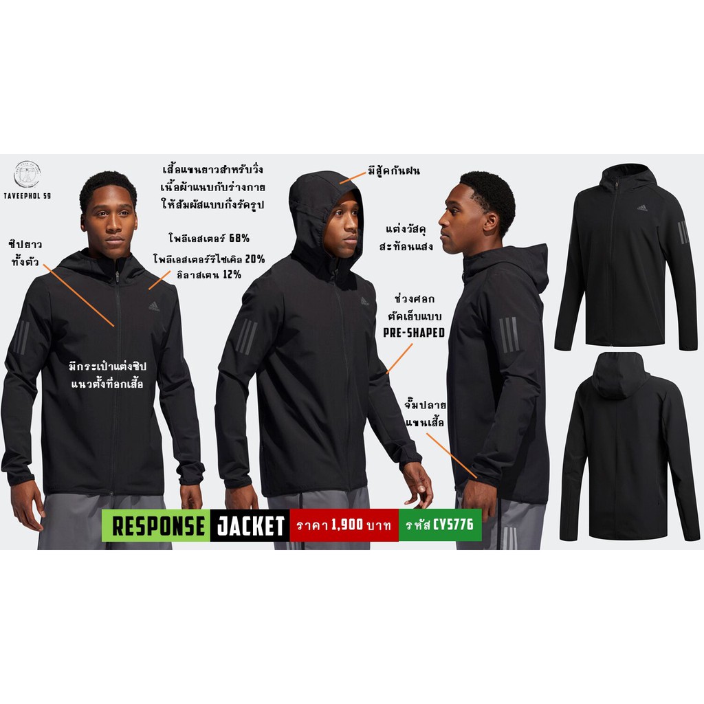 adidas response jacket cy5776